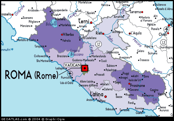 Map Of Lazio Map Lazio Italy Italy Atlas