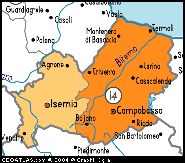 Map of Molise