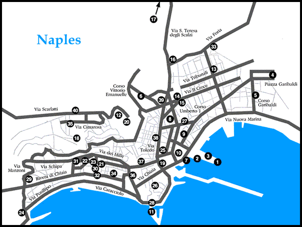 Map of Naples